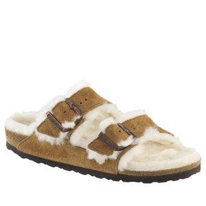 Birkenstock Arizona Shearling Comfort Sandals Sz 38